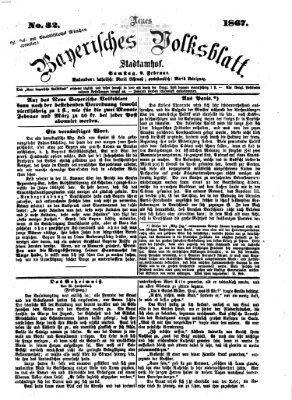 Neues bayerisches Volksblatt Samstag 2. Februar 1867