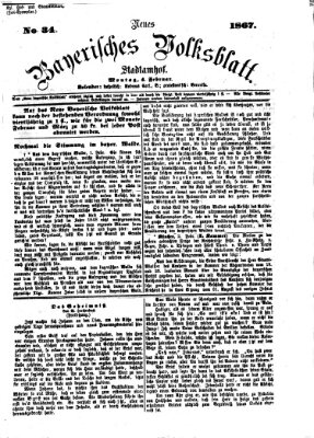 Neues bayerisches Volksblatt Montag 4. Februar 1867