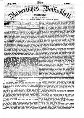 Neues bayerisches Volksblatt Mittwoch 6. Februar 1867