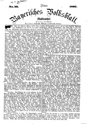 Neues bayerisches Volksblatt Samstag 23. Februar 1867