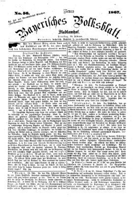 Neues bayerisches Volksblatt Dienstag 26. Februar 1867