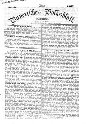 Neues bayerisches Volksblatt Samstag 23. März 1867