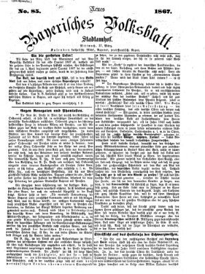 Neues bayerisches Volksblatt Mittwoch 27. März 1867