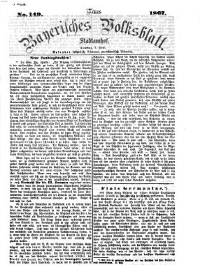 Neues bayerisches Volksblatt Samstag 1. Juni 1867