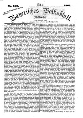 Neues bayerisches Volksblatt Donnerstag 13. Juni 1867