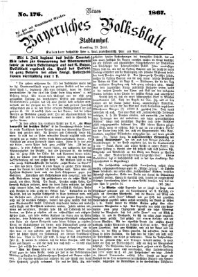 Neues bayerisches Volksblatt Samstag 29. Juni 1867