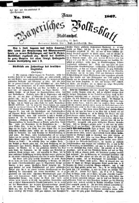 Neues bayerisches Volksblatt Donnerstag 11. Juli 1867