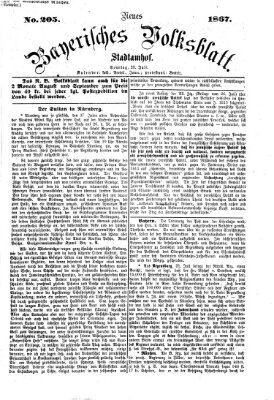 Neues bayerisches Volksblatt Sonntag 28. Juli 1867