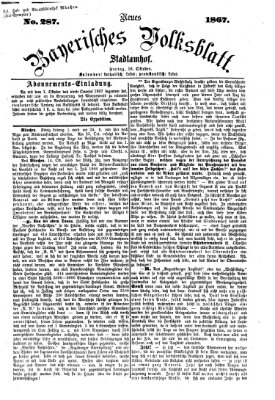 Neues bayerisches Volksblatt Freitag 18. Oktober 1867