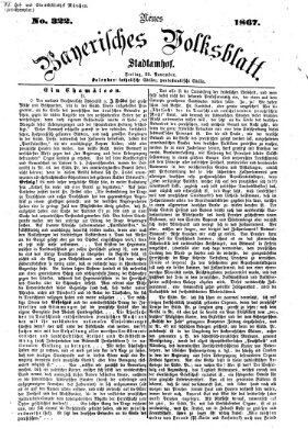 Neues bayerisches Volksblatt Freitag 22. November 1867