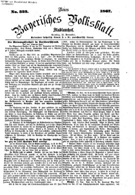 Neues bayerisches Volksblatt Samstag 23. November 1867