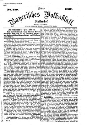 Neues bayerisches Volksblatt Montag 9. Dezember 1867