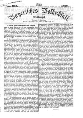 Neues bayerisches Volksblatt Freitag 13. Dezember 1867