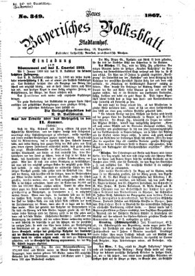 Neues bayerisches Volksblatt Donnerstag 19. Dezember 1867