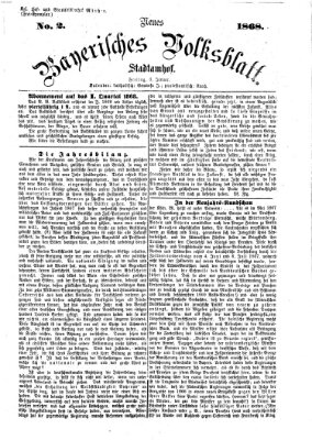 Neues bayerisches Volksblatt Freitag 3. Januar 1868