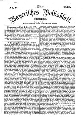 Neues bayerisches Volksblatt Dienstag 7. Januar 1868