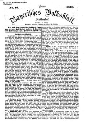 Neues bayerisches Volksblatt Samstag 11. Januar 1868