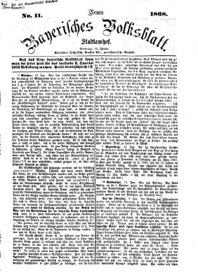 Neues bayerisches Volksblatt Sonntag 12. Januar 1868