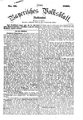 Neues bayerisches Volksblatt Samstag 8. Februar 1868