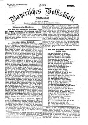 Neues bayerisches Volksblatt Mittwoch 26. Februar 1868