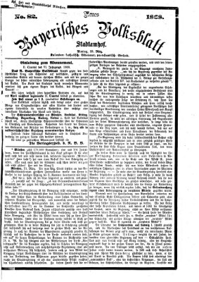 Neues bayerisches Volksblatt Montag 23. März 1868