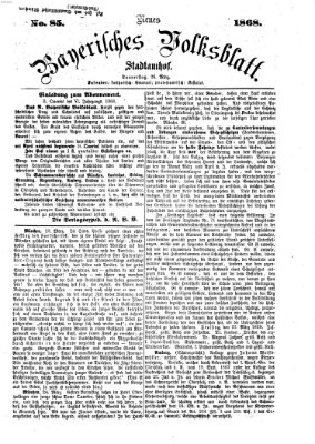 Neues bayerisches Volksblatt Donnerstag 26. März 1868