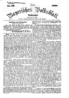 Neues bayerisches Volksblatt Donnerstag 2. April 1868