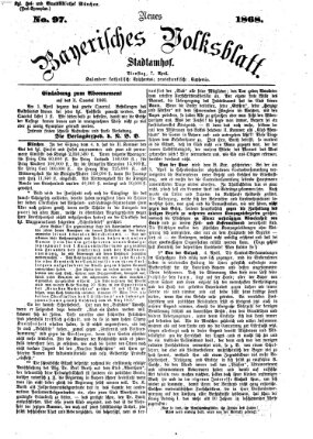 Neues bayerisches Volksblatt Dienstag 7. April 1868