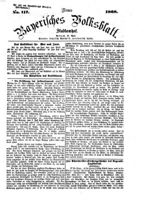 Neues bayerisches Volksblatt Mittwoch 29. April 1868