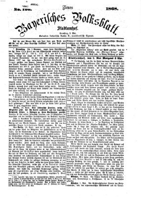 Neues bayerisches Volksblatt Samstag 2. Mai 1868