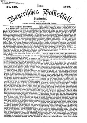 Neues bayerisches Volksblatt Mittwoch 10. Juni 1868