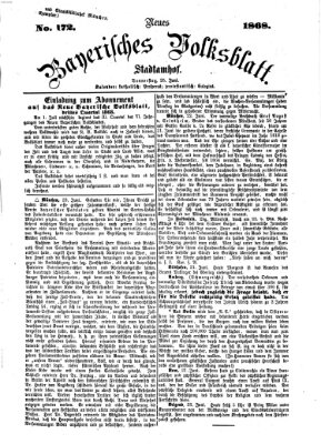 Neues bayerisches Volksblatt Donnerstag 25. Juni 1868