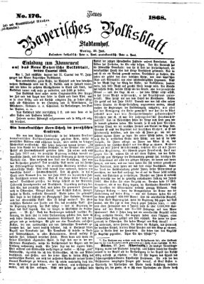 Neues bayerisches Volksblatt Freitag 29. Mai 1868