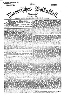 Neues bayerisches Volksblatt Donnerstag 2. Juli 1868