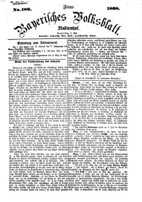 Neues bayerisches Volksblatt Donnerstag 9. Juli 1868