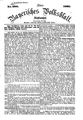 Neues bayerisches Volksblatt Donnerstag 23. Juli 1868