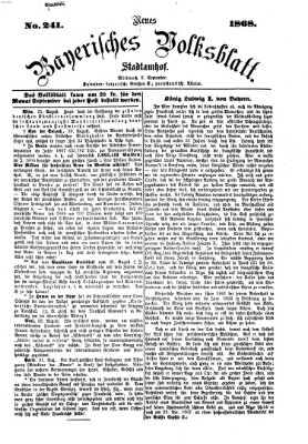 Neues bayerisches Volksblatt Mittwoch 2. September 1868