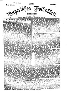 Neues bayerisches Volksblatt Donnerstag 3. September 1868