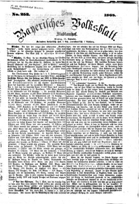 Neues bayerisches Volksblatt Montag 14. September 1868