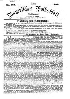 Neues bayerisches Volksblatt Donnerstag 24. September 1868