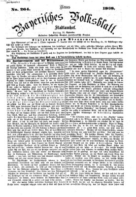 Neues bayerisches Volksblatt Freitag 25. September 1868