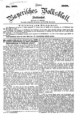 Neues bayerisches Volksblatt Mittwoch 30. September 1868