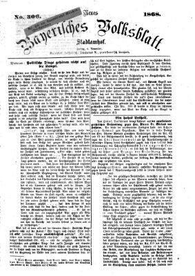 Neues bayerisches Volksblatt Freitag 6. November 1868