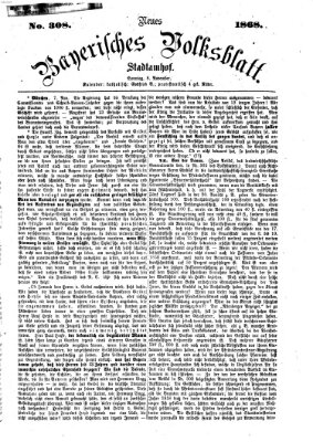 Neues bayerisches Volksblatt Sonntag 8. November 1868