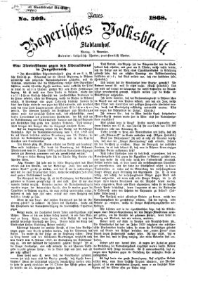 Neues bayerisches Volksblatt Montag 9. November 1868