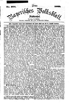 Neues bayerisches Volksblatt Dienstag 24. November 1868