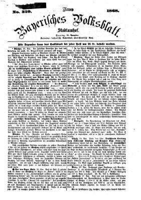 Neues bayerisches Volksblatt Sonntag 29. November 1868