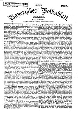 Neues bayerisches Volksblatt Montag 14. Dezember 1868