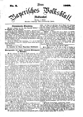 Neues bayerisches Volksblatt Montag 4. Januar 1869