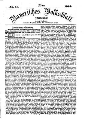 Neues bayerisches Volksblatt Dienstag 12. Januar 1869